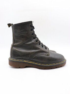 Vintage Doc Dr. Martens 1460 Women UK 4 US 6 Made in England Black Leather 8-Eye